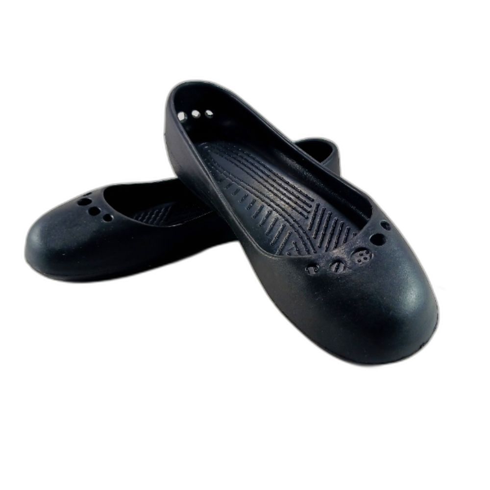 CROCS Kadee Black Slip-On Ballet Flats. Woman's 9. Breathable,Waterproof Comfort